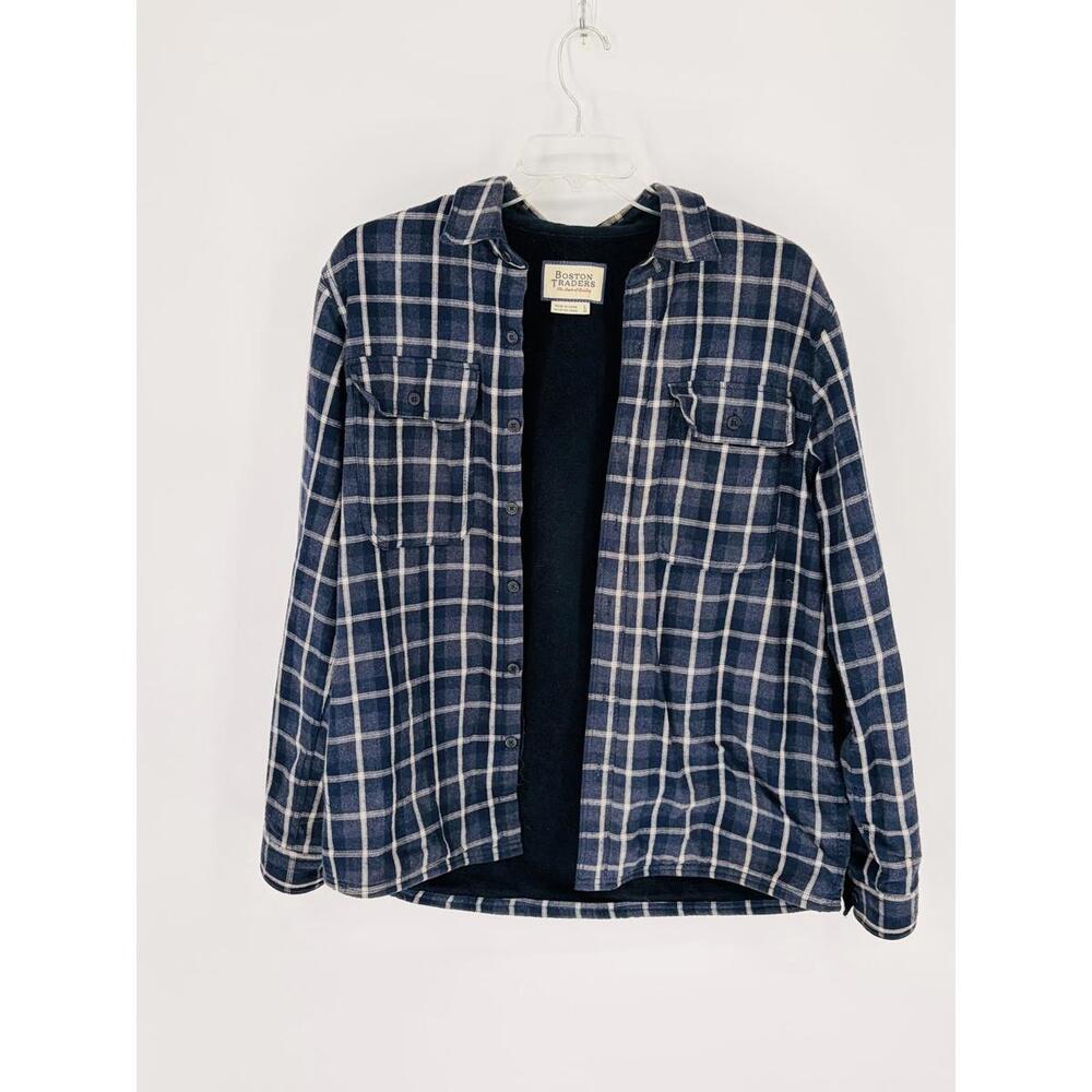 Boston Traders Heavyweight Fleece Lined‎ Flannel Shirt Jacket Large